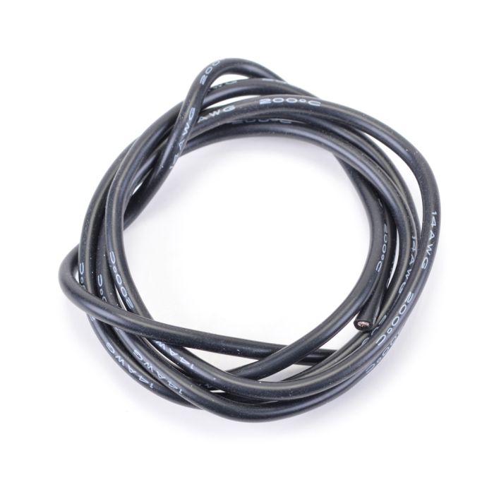 Core RC Silicone Wire Black 14 AWG - 1Mtr (CR287) Core RC Silicone Wire Black 14 AWG - 1Mtr (CR287)
