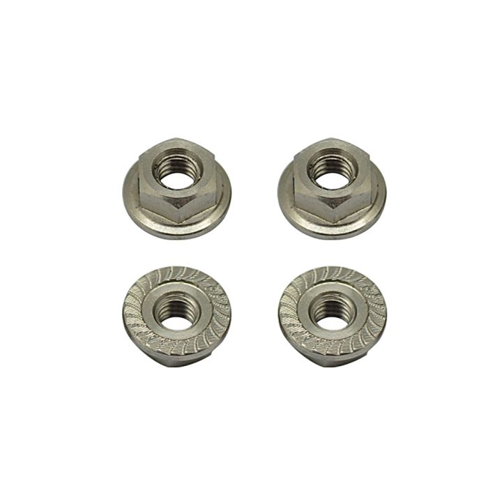 Core RC Titanium Wheel Nuts M4 - pk4 Core RC Titanium Wheel Nuts M4 - pk4