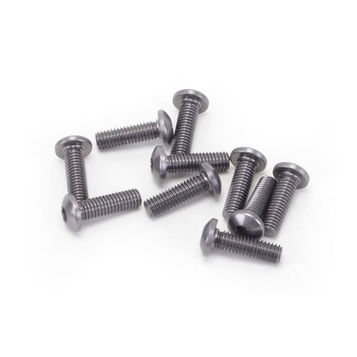 Core RC Alloy Button Head Hex Screws M3 x 10 pk10 (CR316) Core RC Alloy Button Head Hex Screws M3 x 10 pk10 (CR316)