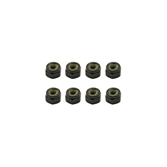 Core RC M4 Nyloc Nuts Steel - pk8 (CR463)