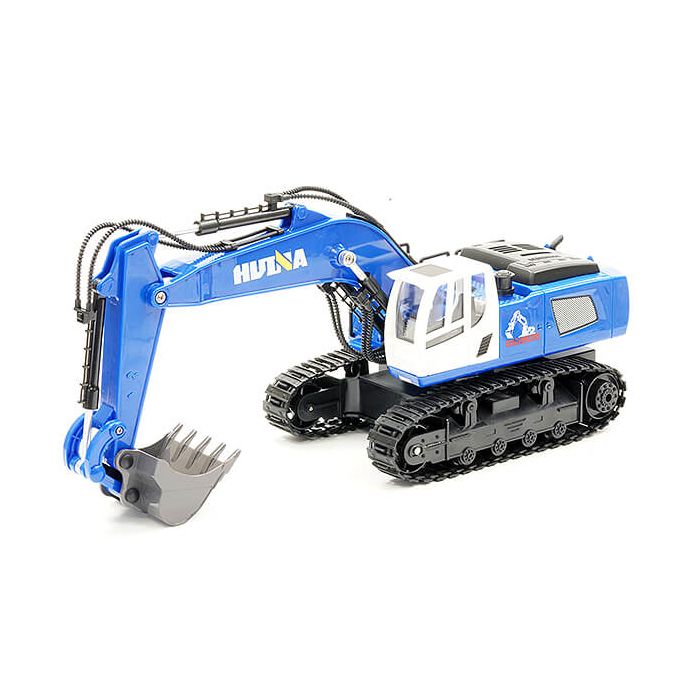 Huina 2.4G 11Ch RC Excavator Blue W/Die Cast Bucket (CY1558B) Huina 2.4G 11Ch RC Excavator Blue W/Die Cast Bucket (CY1558B)