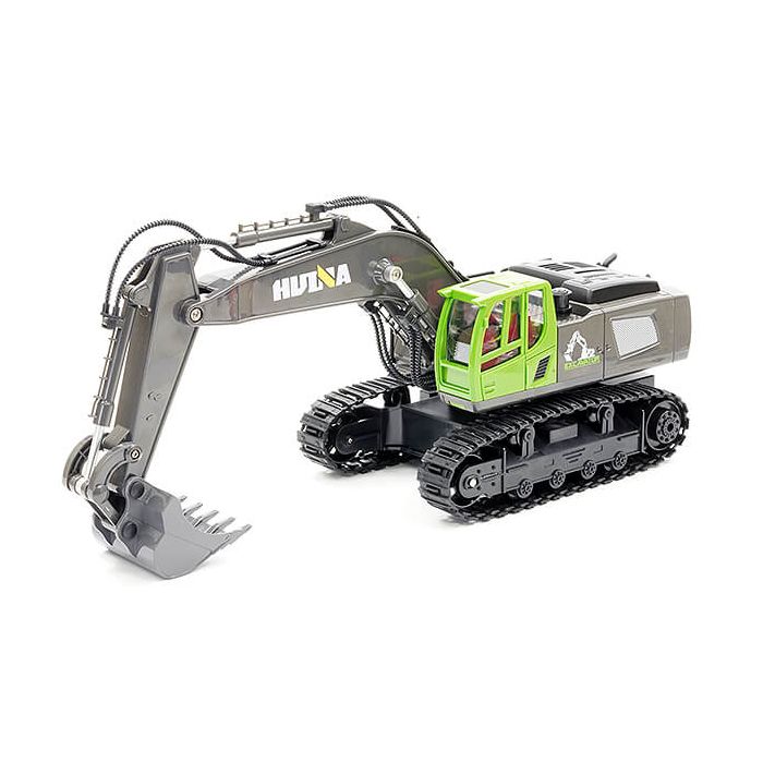 Huina 2.4G 11Ch RC Excavator Green W/Die Cast Bucket (CY1558G) Huina 2.4G 11Ch RC Excavator Green W/Die Cast Bucket (CY1558G)
