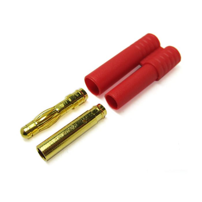 Etronix 4.0mm Gold Connector W/Housing (ET0604) Etronix 4.0mm Gold Connector W/Housing (ET0604)