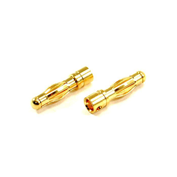 Etronix 4.0mm Male Gold Connector (2) (ET0605) Etronix 4.0mm Male Gold Connector (2) (ET0605)