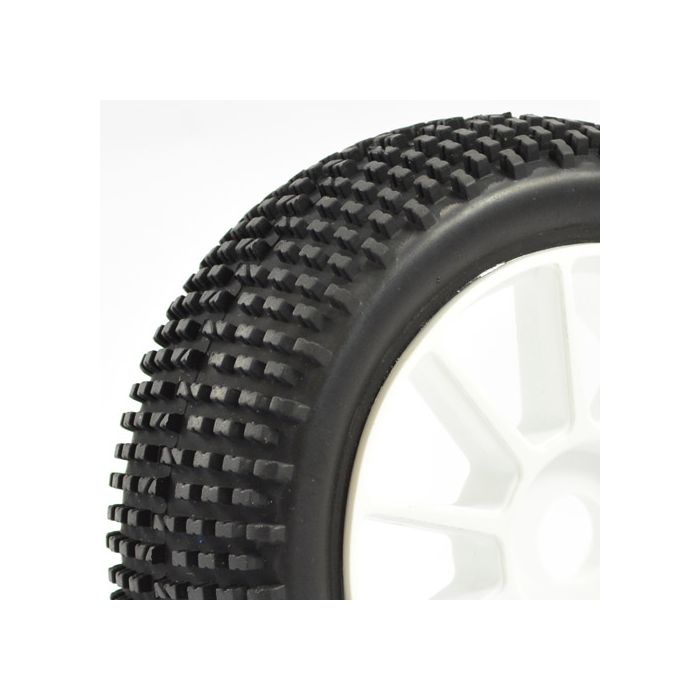 Fastrax 1:8th Premounted Buggy Tyres 'H Tread/10 Spoke" (FAST0004) Fastrax 1:8th Premounted Buggy Tyres 'H Tread/10 Spoke" (FAST0004)