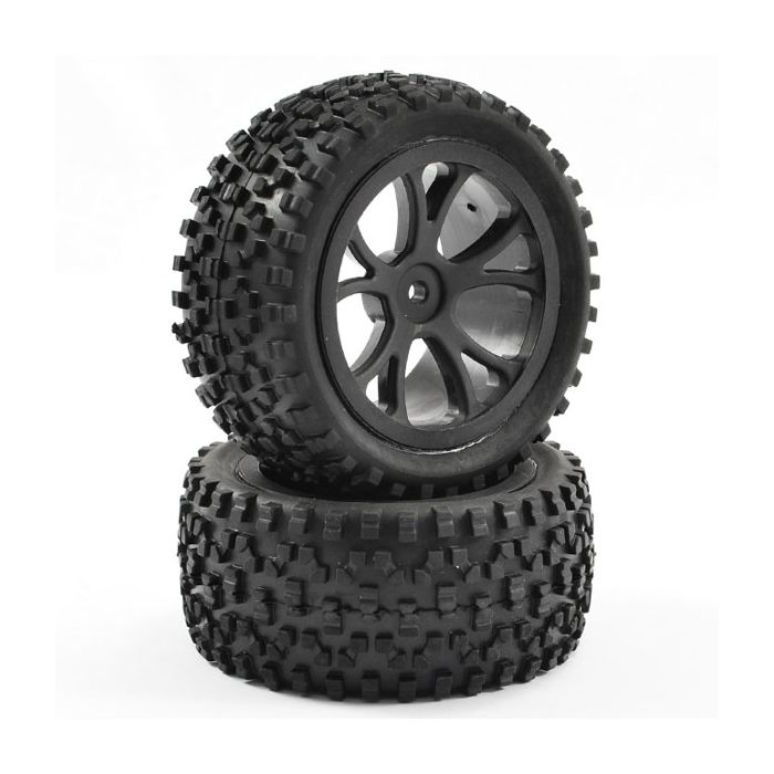 FASTRAX 1/10TH MOUNTED CUBOID BUGGY REAR TYRES 10-SPOKE FASTRAX 1/10TH MOUNTED CUBOID BUGGY REAR TYRES 10-SPOKE