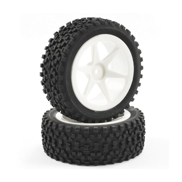 FASTRAX 1/10TH MOUNTED CUBOID BUGGY FRONT TYRES 6-SPOKE FASTRAX 1/10TH MOUNTED CUBOID BUGGY FRONT TYRES 6-SPOKE