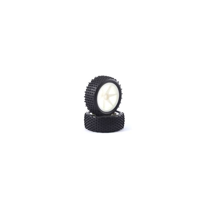 Fastrax 1:10 Mounted Buggy Tyres Lp 'Stub' Front (Spoked) Fastrax 1:10 Mounted Buggy Tyres Lp 'Stub' Front (Spoked)