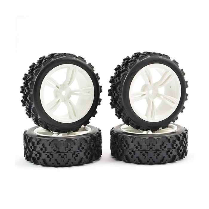 Fastrax 1:10 Touring Wheel/Rally Block 5-Spoke White (4) Fastrax 1:10 Touring Wheel/Rally Block 5-Spoke White (4)