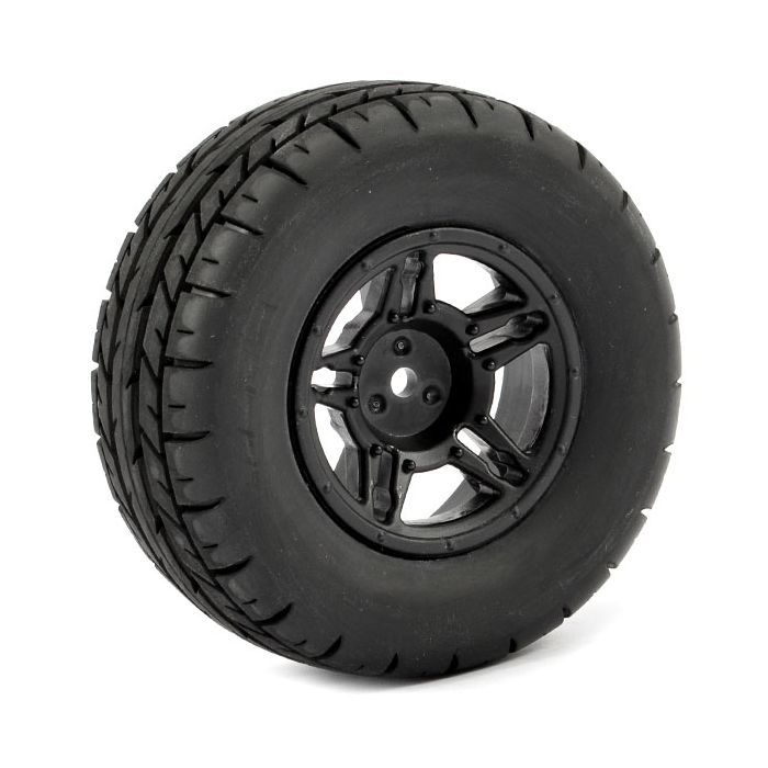 Fastrax 1:10 SC Eagle Mounted 5-Spoke Black (Slash Rr/Blitz) (FAST1101B) Fastrax 1:10 SC Eagle Mounted 5-Spoke Black (Slash Rr/Blitz) (FAST1101B)
