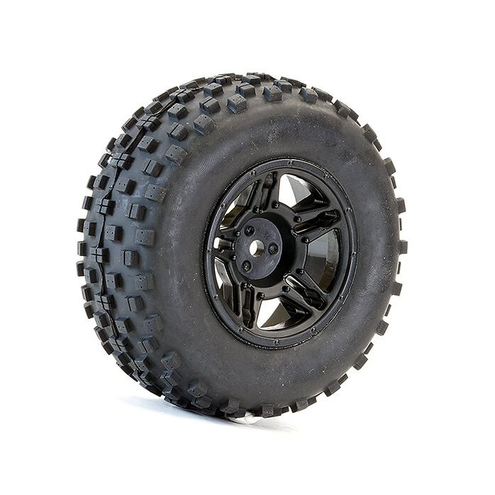 Fastrax 1:10 SC Rock Block Mtd 5-Spoke Black (Slash Rr/Blitz) (FAST1106B) Fastrax 1:10 SC Rock Block Mtd 5-Spoke Black (Slash Rr/Blitz) (FAST1106B)