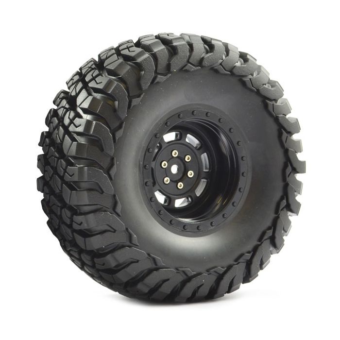 FASTRAX 1:10 CRAWLER GRANITE 2.2 SCALE WHEEL &#248;140MM TYRE (BLACK)