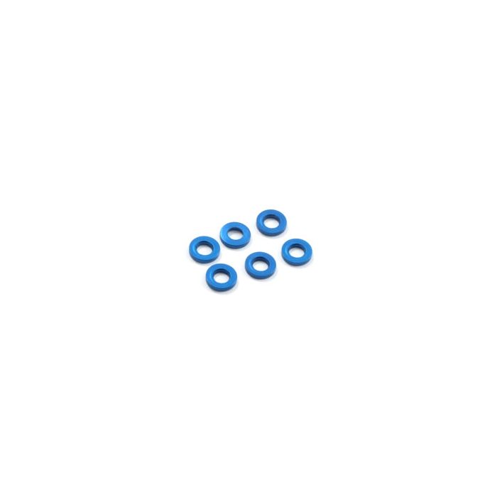 Fastrax M3 Flat Washer Blue 1.5mm (6) (FAST142-3) Fastrax M3 Flat Washer Blue 1.5mm (6) (FAST142-3)