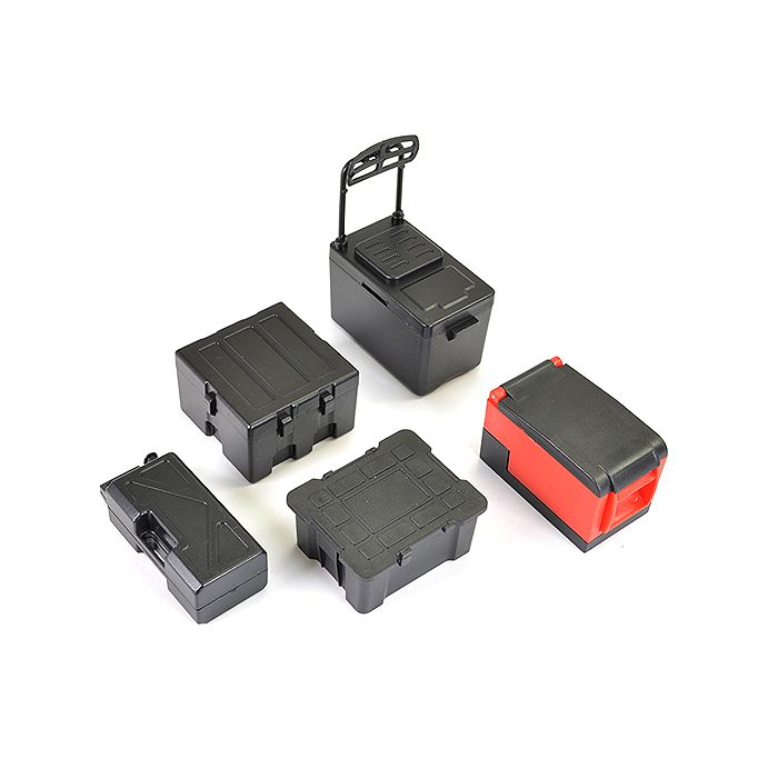 Fastrax Scale 5Pcs Tool & Cooler Case Set - Black (FAST2355BK)