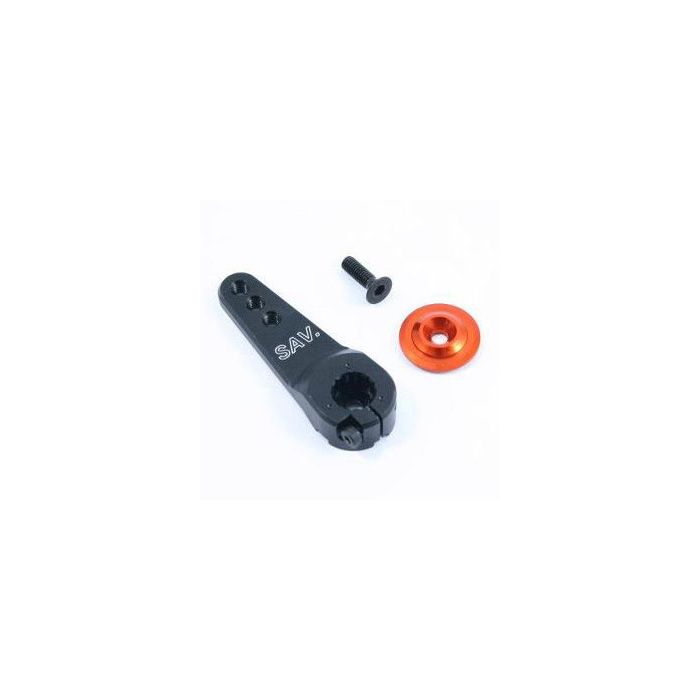 Fastrax 15T Jumbo Black Alum Single Servo Horn (Sav/Mul/Hi) (FAST325B) Fastrax 15T Jumbo Black Alum Single Servo Horn (Sav/Mul/Hi) (FAST325B)