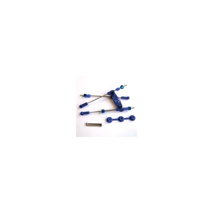 Fastrax Pre-Assembled Throttle/Brake Linkage Set Blue Fastrax Pre-Assembled Throttle/Brake Linkage Set Blue