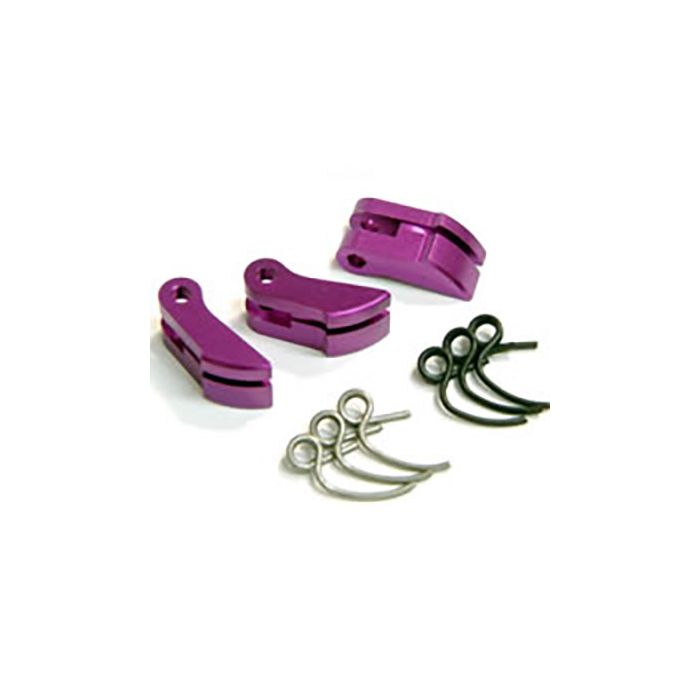 Fastrax Purple Heavy Aluminium Clutch Shoe (Inc 1.0 & 1.1mm Springs) (FAST900) Fastrax Purple Heavy Aluminium Clutch Shoe (Inc 1.0 & 1.1mm Springs) (FAST900)