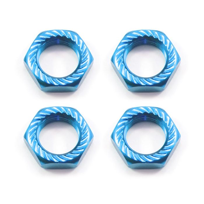 Fastrax 17mm X 1.0 Blue Serrated Wheel Nuts fits RC8 (4Pcs) Fastrax 17mm X 1.0 Blue Serrated Wheel Nuts fits RC8 (4Pcs)