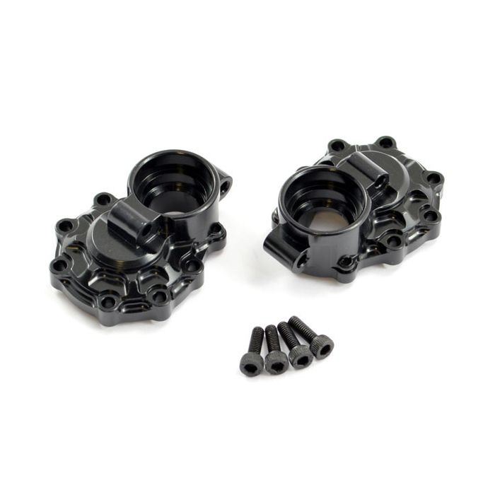 Fastrax TRX-4 Aluminium Rear Knuckle Portal Cover (2) (FTTX313BK)