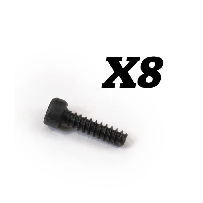 FTX Cap Head Self-Tapping 2X8mm Screws (FTX10357) FTX Cap Head Self-Tapping 2X8mm Screws (FTX10357)