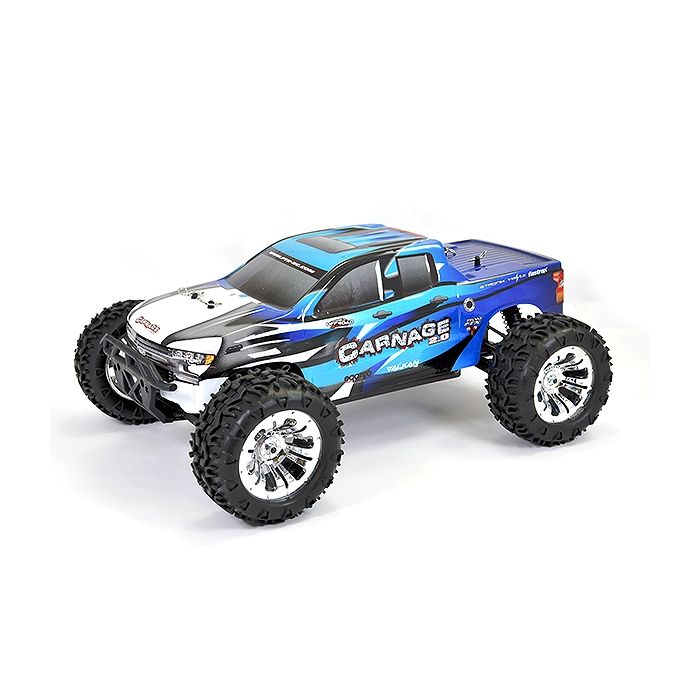 FTX CARNAGE 2.0 1/10 BRUSHED TRUCK 4WD RTR - BLUE FTX CARNAGE 2.0 1/10 BRUSHED TRUCK 4WD RTR - BLUE