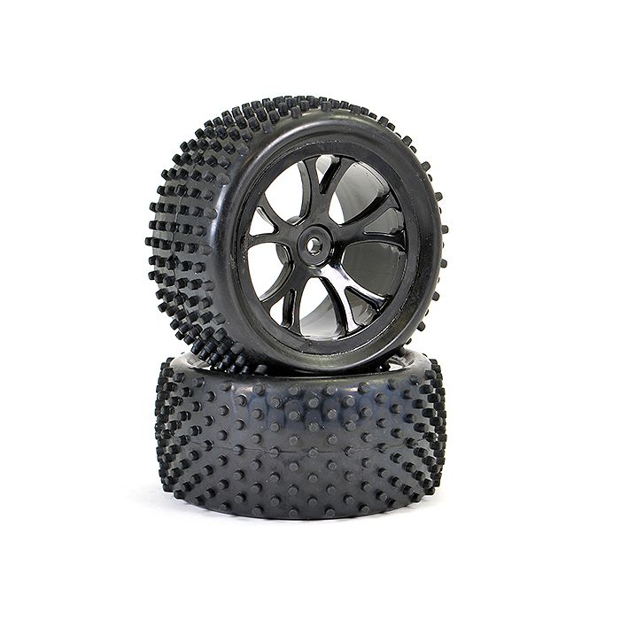 FTX Vantage Rear Buggy Tyre Mounted On Wheels (Pr) - Black (FTX6301B) FTX Vantage Rear Buggy Tyre Mounted On Wheels (Pr) - Black (FTX6301B)