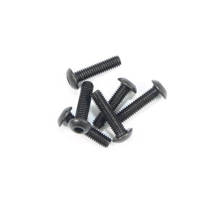 FTX Button Head Hex Screw M3*12 6pcs (FTX6527)