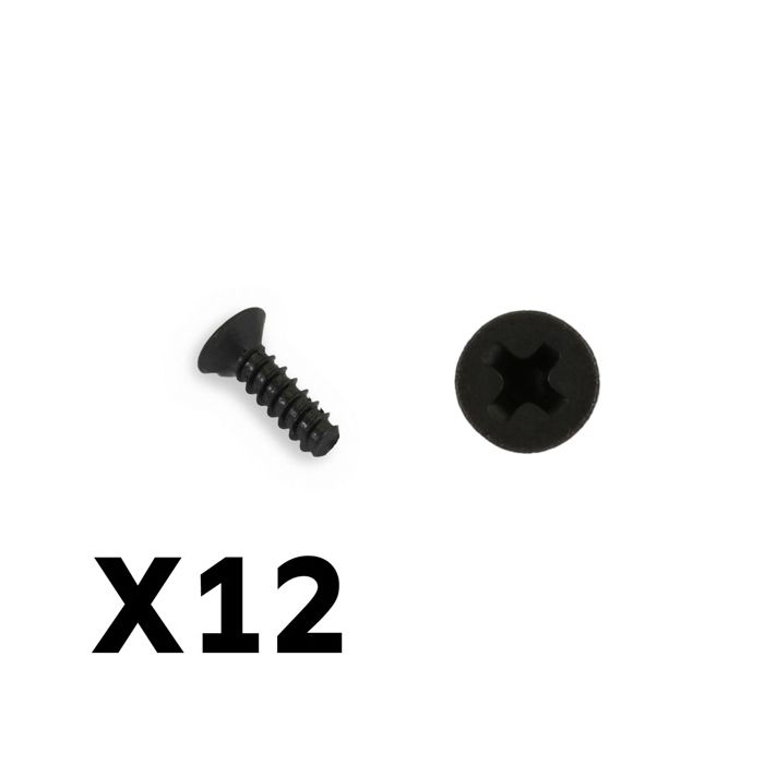 FTX Flat Head Self Tapped Screws M3 X 10 (FTX6546) FTX Flat Head Self Tapped Screws M3 X 10 (FTX6546)
