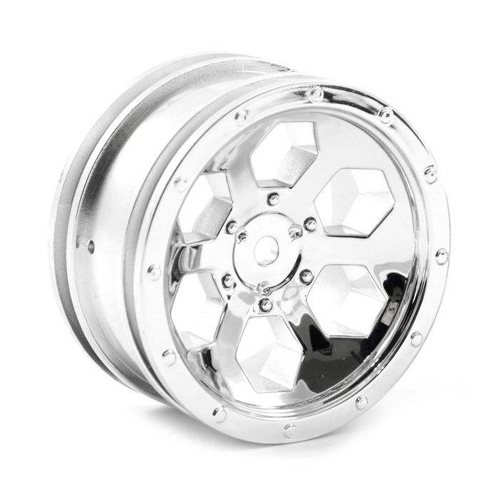 FTX Outback 6Hex Wheel (2) - Chrome (FTX8168C) FTX Outback 6Hex Wheel (2) - Chrome (FTX8168C)