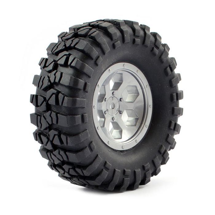 FTX Outback Pre-Mounted 6Hex/Tyre (2) - Grey (FTX8170G) FTX Outback Pre-Mounted 6Hex/Tyre (2) - Grey (FTX8170G)