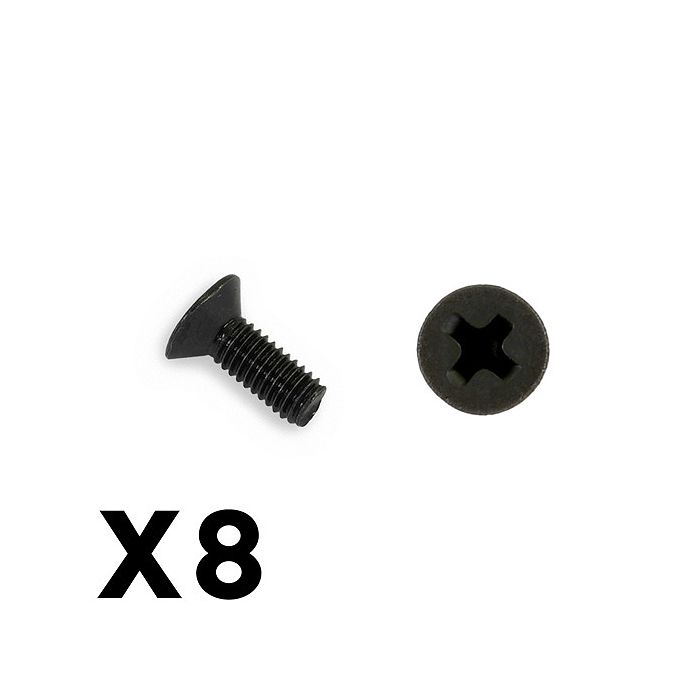 FTX Outback Countersunk Screw M3*8 (8) (FTX8224) FTX Outback Countersunk Screw M3*8 (8) (FTX8224)