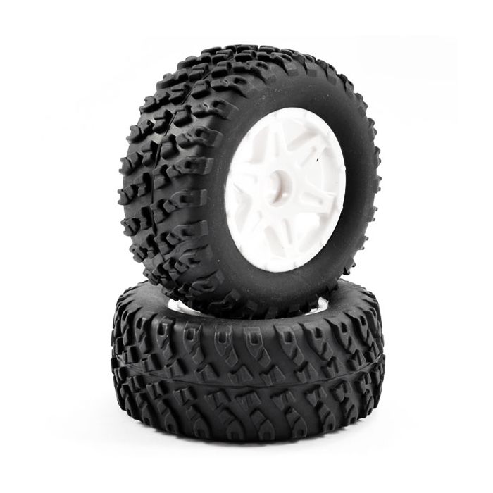 FTX Comet Desert Buggy Front Mounted Tyre & Wheel White (FTX9066W) FTX Comet Desert Buggy Front Mounted Tyre & Wheel White (FTX9066W)