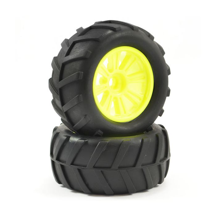 FTX Comet Monster Front Mounted Tyre & Wheel Yellow (FTX9072Y) FTX Comet Monster Front Mounted Tyre & Wheel Yellow (FTX9072Y)