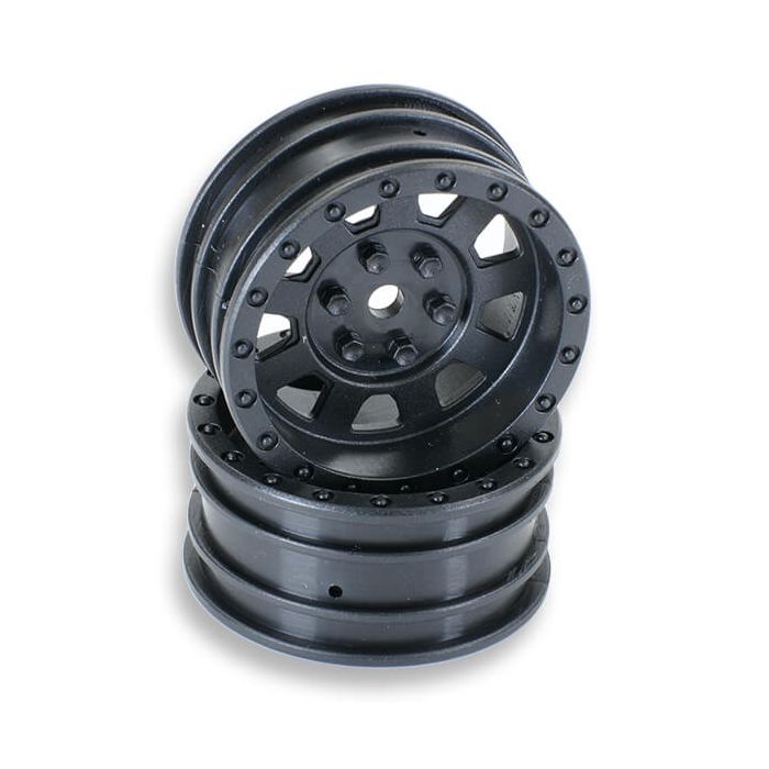 FTX Outback Hi-Rock Wheels - Black (Pr) (FTX9266B)