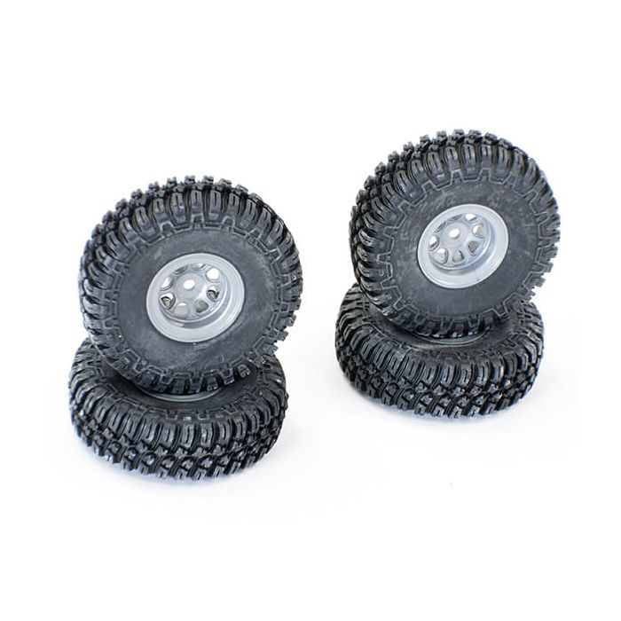 FTX Outback Mini X 2.0 Finder Mounted Tyres/Grey Wheels (FTX9374GY) FTX Outback Mini X 2.0 Finder Mounted Tyres/Grey Wheels (FTX9374GY)
