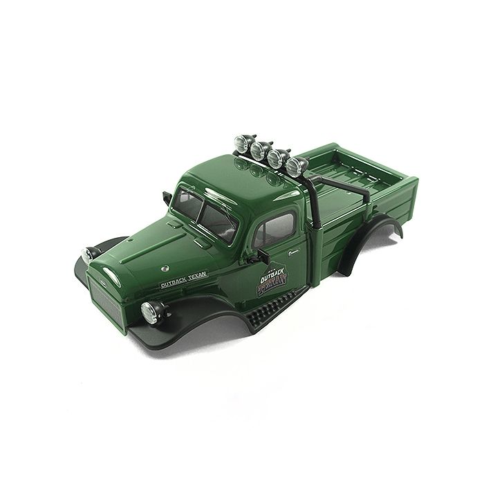 FTX Outback Mini X 2.0 Texan Glossy Green Complete Pre-Built Body (FTX9392GN)