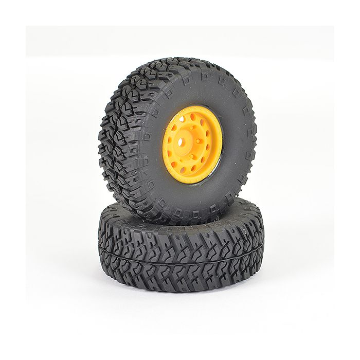 FTX Outback Ranger XC Wheel & Tyre Set - Yellow (Pr) (FTX9461Y) FTX Outback Ranger XC Wheel & Tyre Set - Yellow (Pr) (FTX9461Y)