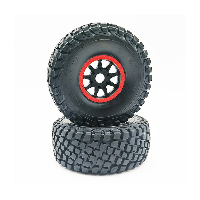 FTX DR8 Wheel/Tyre Pair (Red) (FTX9582R)