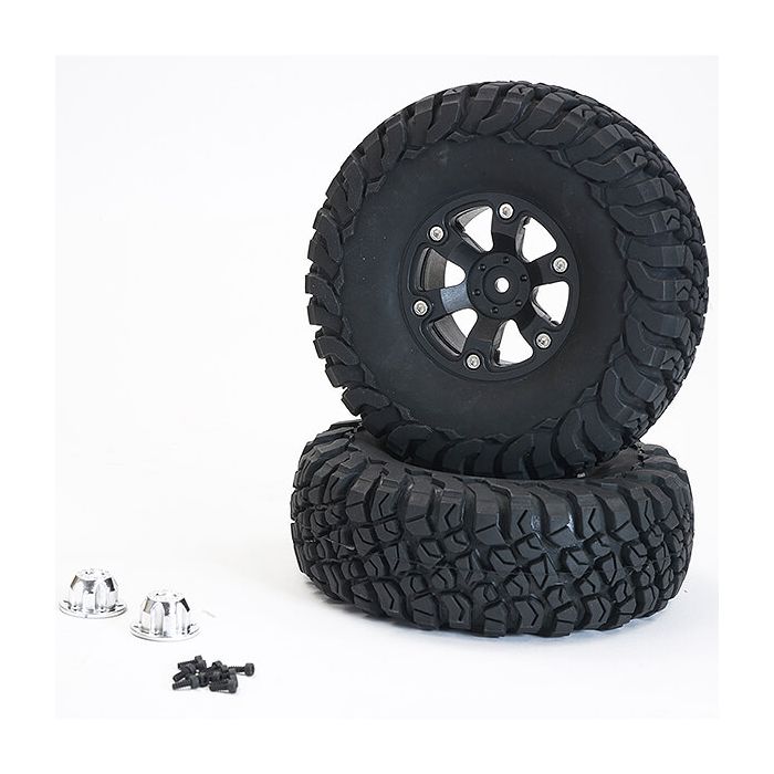FTX Texan 1:10 Mounted Tyres O N 6-Spoke Beadlock Wheels (Pr) (FTX9877BK) FTX Texan 1:10 Mounted Tyres O N 6-Spoke Beadlock Wheels (Pr) (FTX9877BK)