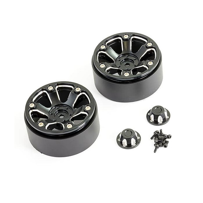 FTX Texan 1:10 Aluminum Beadlock 6-Spoke Wheels (Pr) (FTX9920BK) FTX Texan 1:10 Aluminum Beadlock 6-Spoke Wheels (Pr) (FTX9920BK)