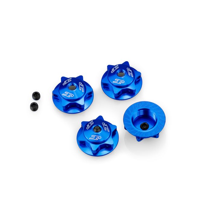 JConcepts 17mm Finnisher Serrated/Magnetic W/Nut (Blue) (JC2890-1) JConcepts 17mm Finnisher Serrated/Magnetic W/Nut (Blue) (JC2890-1)