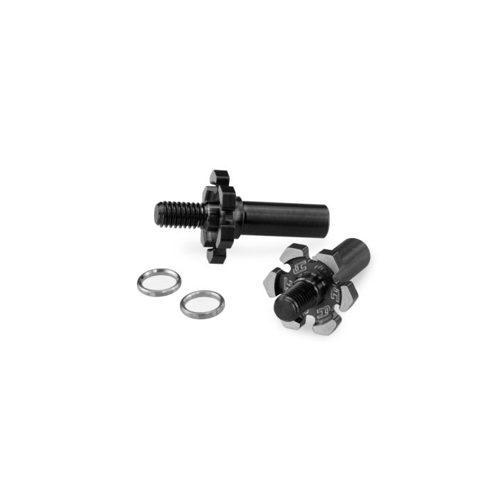 JConcepts B6.3 Fin Titanium Front Axle w/1mm adj spacer -Blk (JC2960T) JConcepts B6.3 Fin Titanium Front Axle w/1mm adj spacer -Blk (JC2960T)