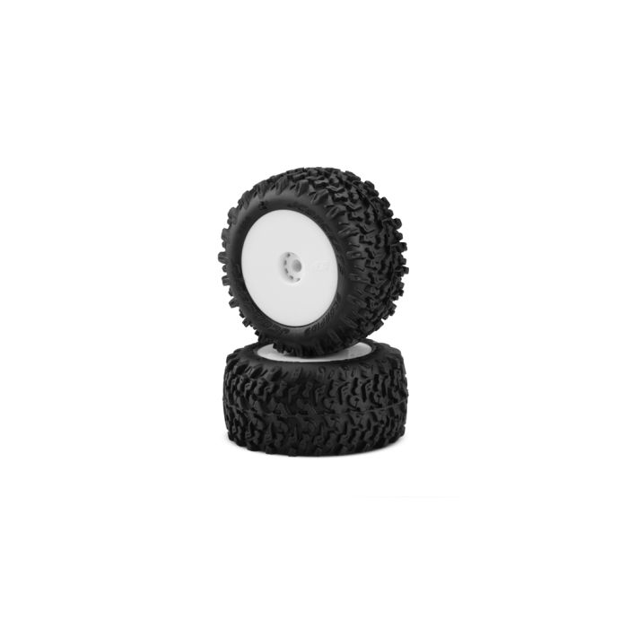 JConcepts Scorpios - Green Compound-Pre-mounted, White wheel (JC3100-1221) JConcepts Scorpios - Green Compound-Pre-mounted, White wheel (JC3100-1221)