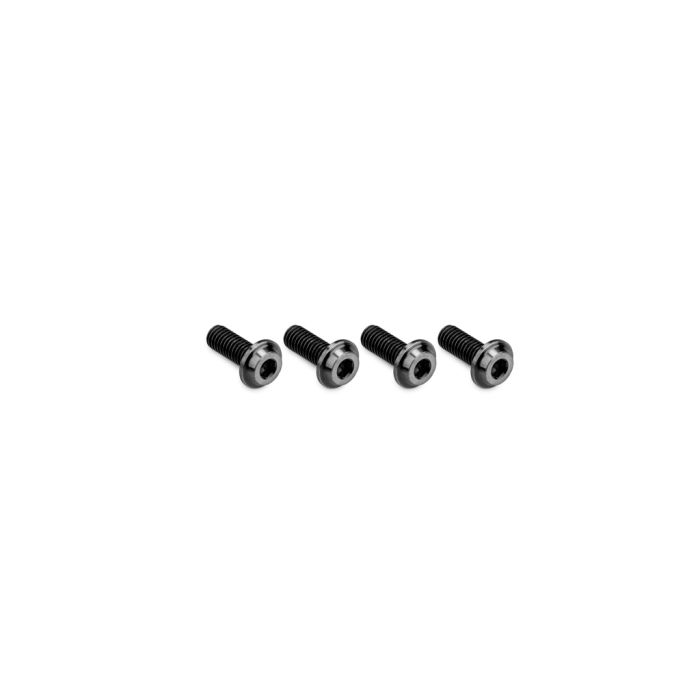 jConcepts 3x8mm Top Hat Titanium Screw - Stealth Black - 4pc (JC5038-2) jConcepts 3x8mm Top Hat Titanium Screw - Stealth Black - 4pc (JC5038-2)