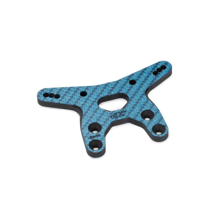 jConcepts RC10B7 -2mm Carbon Fibre Front Shock Tower - Blue (JC5214-1) jConcepts RC10B7 -2mm Carbon Fibre Front Shock Tower - Blue (JC5214-1)