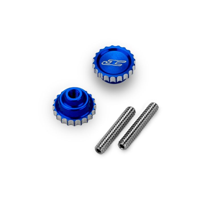 jConcepts 4-40 Future Thumb Nut w/ Set Screw 2pc - Blue (JC5240-1) jConcepts 4-40 Future Thumb Nut w/ Set Screw 2pc - Blue (JC5240-1)