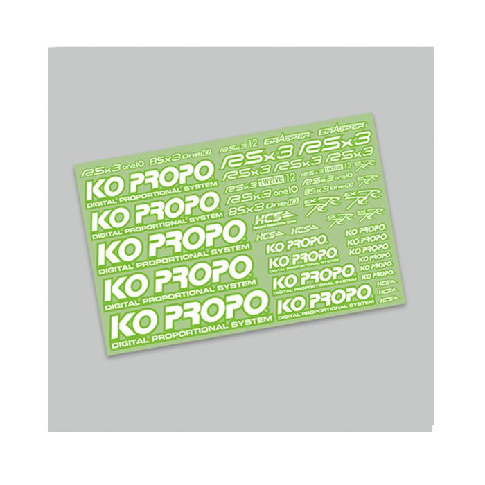 KO PROPO Decal Green (KO79071) KO PROPO Decal Green (KO79071)