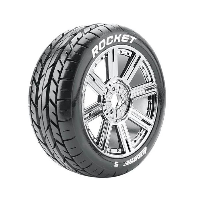 Louise RC B-Rocket 1:8 Fr/Rr Soft Hex 17mm Spoke Black Chrome (L-T3190SBC) Louise RC B-Rocket 1:8 Fr/Rr Soft Hex 17mm Spoke Black Chrome (L-T3190SBC)