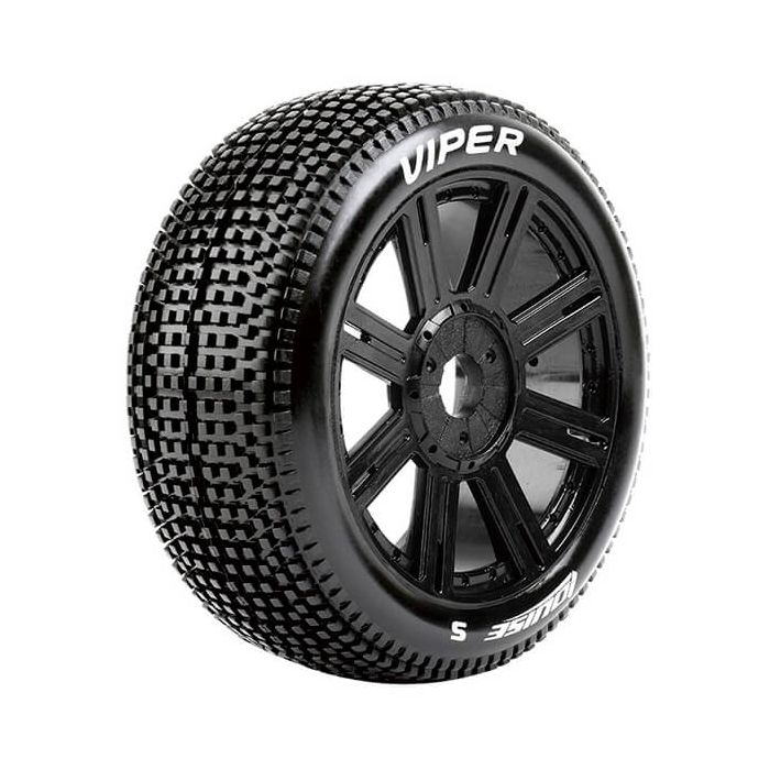 Louise RC B-Viper 1:8 Fr/Rr Super Soft Hex 17mm Spoke Black (L-T3194VB) Louise RC B-Viper 1:8 Fr/Rr Super Soft Hex 17mm Spoke Black (L-T3194VB)