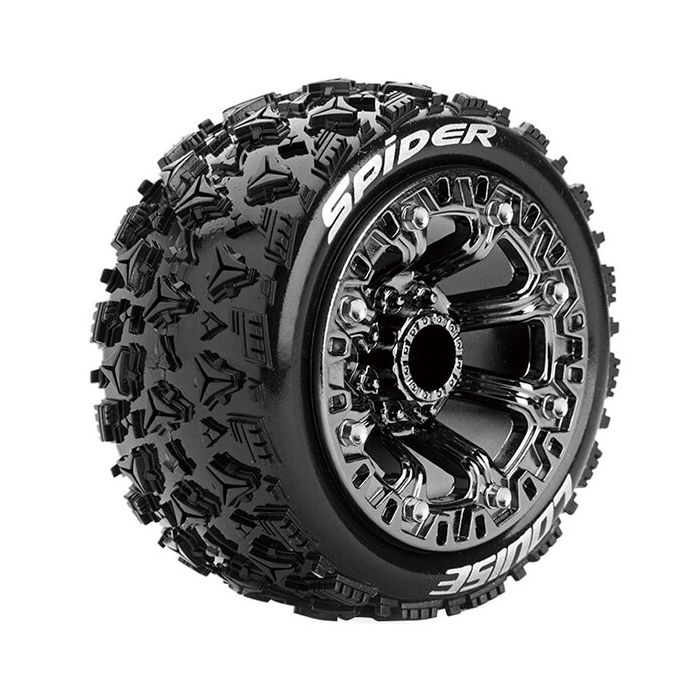Louise RC ST-Spider 1:16 Soft Spoke Black Chrome (L-T3200SBC) Louise RC ST-Spider 1:16 Soft Spoke Black Chrome (L-T3200SBC)